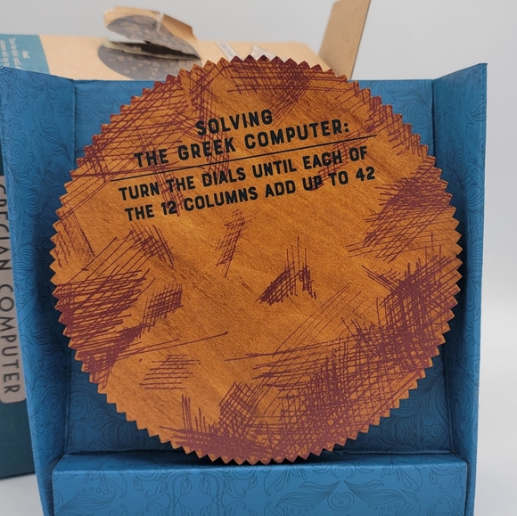 True Genius Grecian Computer Puzzle Brain Teaser Wooden Ancient Artifact - Picture 3 of 10